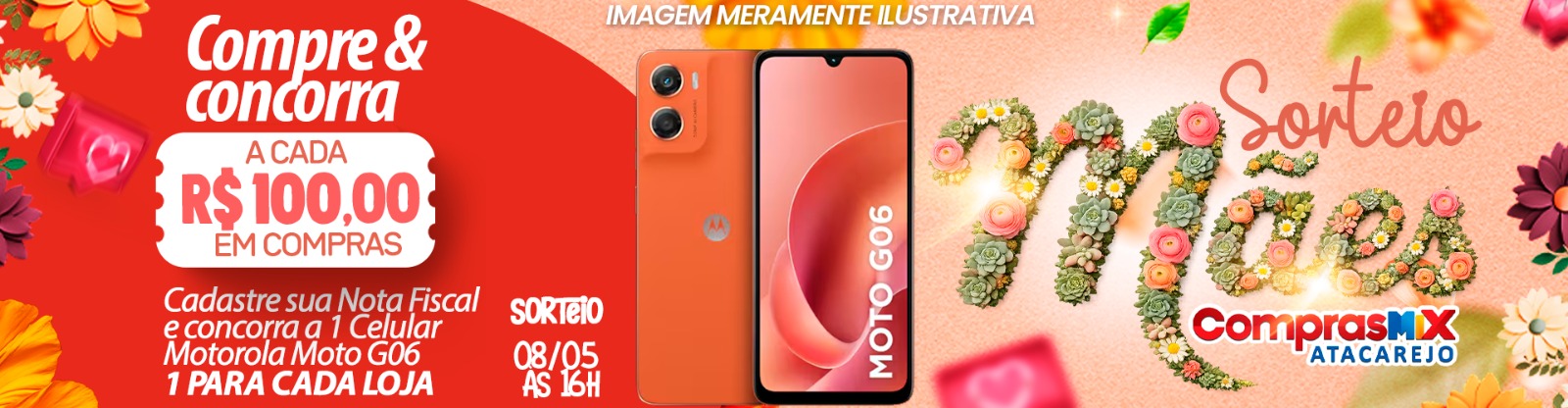 Sorteio Dia das Mães